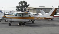 N2143S @ KRHV - Locally-based 1975 Cessna T210L sitting on the Nice Air ramp at Reid Hillview Airport, San Jose, CA. - by Chris Leipelt