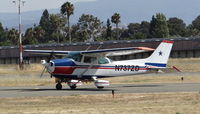 N737ZD @ KRHV - Locally-based 1977 Cessna 172N clear runway 31R at Reid Hillview Airport, San Jose, CA. - by Chris Leipelt