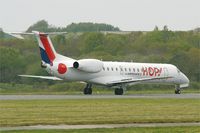 F-GUFD @ LFRB - Embraer EMB-145LR (ERJ-145LR), Taxiing to holding point rwy 25L, Brest-Bretagne airport (LFRB-BES) - by Yves-Q