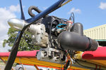 G-MZOI @ X5FB - Letov LK-2M Sluka. A close-up of the Rotax 447 1-V engine. Fishburn Airfield, August 7th 2015. - by Malcolm Clarke
