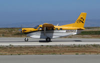 N505KQ @ KSQL - Medford, OR-based 2009 Quest Kodiak 100 taking off @ San Carlos Airport, CA - by Steve Nation