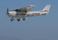 N1322K @ KSQL - 2006 Cessna 172S over the threshold @ San Carlos Airport, CA - by Steve Nation