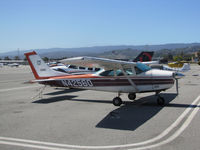 N42560 @ KSQL - Washington State-based 1968 Cessna 182L on transient ramp @ San Carlos Airport, CA - by Steve Nation