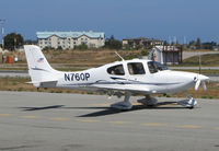 N760P @ KSQL - Locally-owned 2004 Cirrus SR22 taxiing @ San Carlos Airport, CA - by Steve Nation