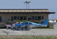 N415DG @ KSQL - Locally-based 2013 Cirrus SR22R on flight line @ San Carlos Airport, CA - by Steve Nation