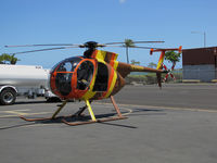N369MH @ PHNL - Makani Kai Helicopters 1978 Hughes 369D @ Honolulu International Airport Executive Ramp - by Steve Nation