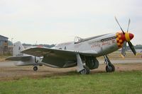 F-AZSB @ LFRN - North American P-51D Mustang, Static display, Rennes-St Jacques airport (LFRN-RNS) Air show 2014 - by Yves-Q