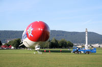 D-LZZF @ LSZF - Dropping the mast, the mast out of the truck off area - by Thierry DETABLE