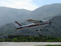 N7917G @ SZP - 1970 Cessna 172L SKYHAWK, Lycoming O-320-E2D 150 Hp, takeoff climb Rwy 22 - by Doug Robertson
