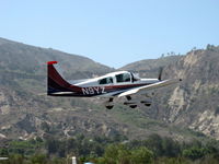 N9YZ @ SZP - 1975 Grumman American AA-5A CHEETAH, Lycoming O-320 150 Hp, takeoff climb Rwy 22, Young Eagles flight - by Doug Robertson