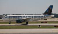 N951FR @ ATL - Frontier Benny the Grizzly Bear