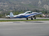 N91689 @ SZP - 1946 North American Aviation NAVION, Continental E225 Upgrade, liftoff Rwy 22 - by Doug Robertson