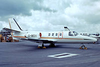G-BCII @ EGLF - Cessna Citation I [500-0176] Farnborough~G 08/09/1974. From a slide. - by Ray Barber