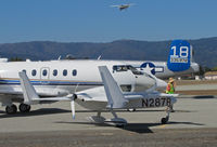 N287R @ KWVI - Busy time @ 2010 Watsonville Fly-in with Rose COZY MARK IV N287R taxing, Hawker 800XP N427TM and Commemorative Air Force TB-25N N125AZ in background, and Cessna 172P N9389L on final approach - by Steve Nation