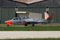 F-AZPZ @ LFMY - Fouga CM-170 Magister, Taxiing to parking area, Salon de Provence Air Base 701 (LFMY) Open day 2013 - by Yves-Q