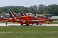 XX266 @ LFMY - Royal Air Force Red Arrows Hawker Siddeley Hawk T.1, Take-off Rwy 34, Salon de Provence Air Base 701 (LFMY) Open day 2013 - by Yves-Q