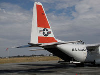 1709 @ KPRB - Close-Up of tail ramp on USCG Sacramento, CA-Based HC-130H @ Paso Robles Municipal Airport, CA prior to paradrop mission over nearby Hunter-Liggett Military Reservation. This HC-130H is scheduled to be transferred to the US Forest Service. - by Steve Nation