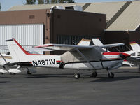 N4871V @ KPAO - Locally-Based 1980 Cessna 172RG with cockpit cover @ Palo Alto Airport, CA - by Steve Nation