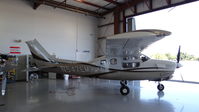 N547EM @ KSAC - Reid Hillview-based 1979 Cessna P210N getting avionics work done at Sacramento Executive Airport, Sacramento, CA. - by Chris Leipelt
