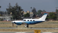 N915TV @ KRHV - Locally-based Piper Meridian rolling down runway 13L for departure at Reid Hillview Airport, San Jose, CA. - by Chris Leipelt
