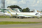P4-SLK @ EGGW - 2011 Embraer EMB-135BJ Legacy 650, c/n: 14501147 at Luton - by Terry Fletcher