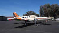 N414EE @ KPAO - Locally-based Cessna 414A Chancellor available for charter sitting at its tie down at Palo Alto Airport, Palo Alto, CA. - by Chris Leipelt