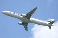 OH-LZB @ LFPG - Airbus A321-211, Take off rwy 27L, Roissy Charles De Gaulle airport (LFPG-CDG) - by Yves-Q
