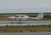 N798DS @ KSQL - Locally-Based 2007 Diamond DA-40 beginning takeoff roll @ San Carlos Municipal Airport, CA - by Steve Nation