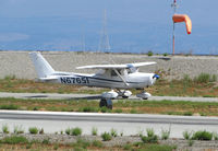 N67651 @ KSQL - Locally-based 1978 Cessna 152 taxiing for training flight @ San Carlos Municipal Airport, CA - by Steve Nation
