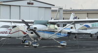 N20791 @ KRHV - Locally-based 1972 Cessna 182P sitting on the Squadron 2 ramp at Reid Hillview Airport, San Jose, CA. - by Chris Leipelt