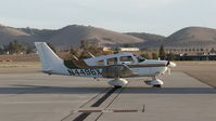 N4496X @ KSBP - San Diego-based 1975 Piper PA-28-181 sitting on the ramp at San Luis Obispo Airport, San Luis Obispo, CA. - by Chris Leipelt