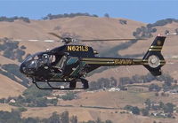 N621LS @ KRHV - Santa Clara County Sheriff's 2002 Eurocopter EC-120B landing on runway 31L at Reid Hillview Airport, San Jose, CA. Photo taken from the control tower. - by Chris Leipelt