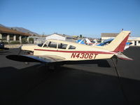 N4306T @ SZP - Locally-Based 1971 Piper PA-28-200 minus lower cowl panel @ Santa Paula Airport, CA - by Steve Nation