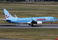 OO-JAD @ LFBO - Landing rwy 14R still in old c/s but with scimitar winglets equipment now... - by Shunn311