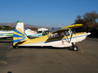 N1016L @ SZP - 1973 Bellanca 7ECA with belly pack @ Santa Paula Airport, CA - by Steve Nation