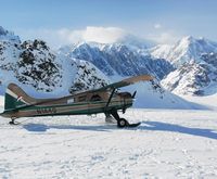 N144Q - I bought this Beaver from Kenmore Air Harbor in July 1985 and flew it to Alaska in September 1985 with my wife and a friend. Kept it on Lake Hood (Spenard) in Anchorage. Photographed on a glacier of Mt. McKinley (Denali), Alaska, 4/11/2013, by Dave Rose. - by Dave Rose, Palmer, AK