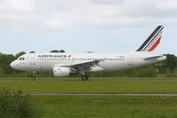 F-GRHV @ LFRB - Airbus A319-111, Take off run rwy 25L, Brest-Bretagne airport (LFRB-BES) - by Yves-Q
