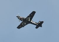 ZF264 @ EGFH - Overhead join. Tucano T.1 of 72 (R) Squadron RAF based at Linton on Ouse. - by Roger Winser