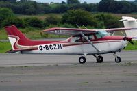 G-BCZM @ EGFH - Skyhawk, Bodmin based, seen parked up. - by Derek Flewin