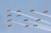 N8994 @ YIP - Group of Harvards, T-6s and SNJs at Thunder Over Michigan - by Florida Metal