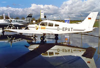 D-EPAT @ EDNY - Piper PA-28-161 Warrior III [2842084] Friedrichshafen~D 26/04/2001. Earlier scheme. - by Ray Barber