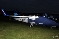 G-OTAY @ EGPN - Out to grass - a night shot at Dundee Riverside EGPN - by Clive Pattle
