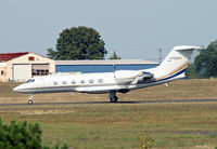 N702GH @ KBLM - A Gulfstream G-IV starts its take-off roll. - by Daniel L. Berek