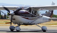N6193D @ KRHV - Liberty Air Inc (Los Altos, CA) Cessna 182T taxing out for departure at Reid Hillview Airport, San Jose, CA. - by Chris Leipelt