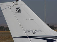 N824LB @ KPRB - Close-up of tail on 2005 Cessna 172S visiting @ Paso Robles Municipal Airport, CA - by Steve Nation