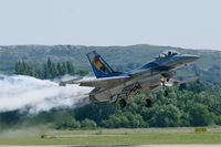 FA-84 @ LFMY - Belgium Air Force General Dynamics SABCA F-16AM  Fighting Falcon, Take-off rwy 34, Salon de Provence Air Base 701 (LFMY) Open day 2013 - by Yves-Q