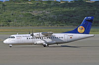 YV1424 @ SVMI - Aerospatiale ATR-42-320 [368] (SBA Santa Barbara Airlines) Caracas-Simon Bolivar International~YV 02/12/2007. Marked YV1424. - by Ray Barber