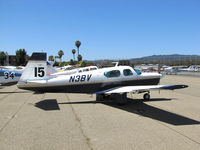 N3BV @ KCCR - Pennsylvania-based 1975 Mooney M20F took part in 2014 Air Race Classic as Race #15. Photo @ Concord, CA prior to start of the cross country event. Pilots were Mary Wunder and Marilyn Patierno, aka Team Huf. - by Steve Nation