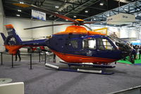 G-GLAA @ EGLC - On show at Helitech 2015.
