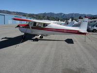 N5749E @ KWHP - Locally-based 1959 Cessna 150 minus rudder @ Whiteman Airport, Pacoima, CA - by Steve Nation